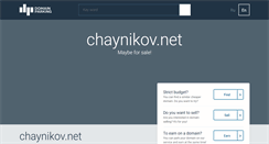 Desktop Screenshot of chaynikov.net